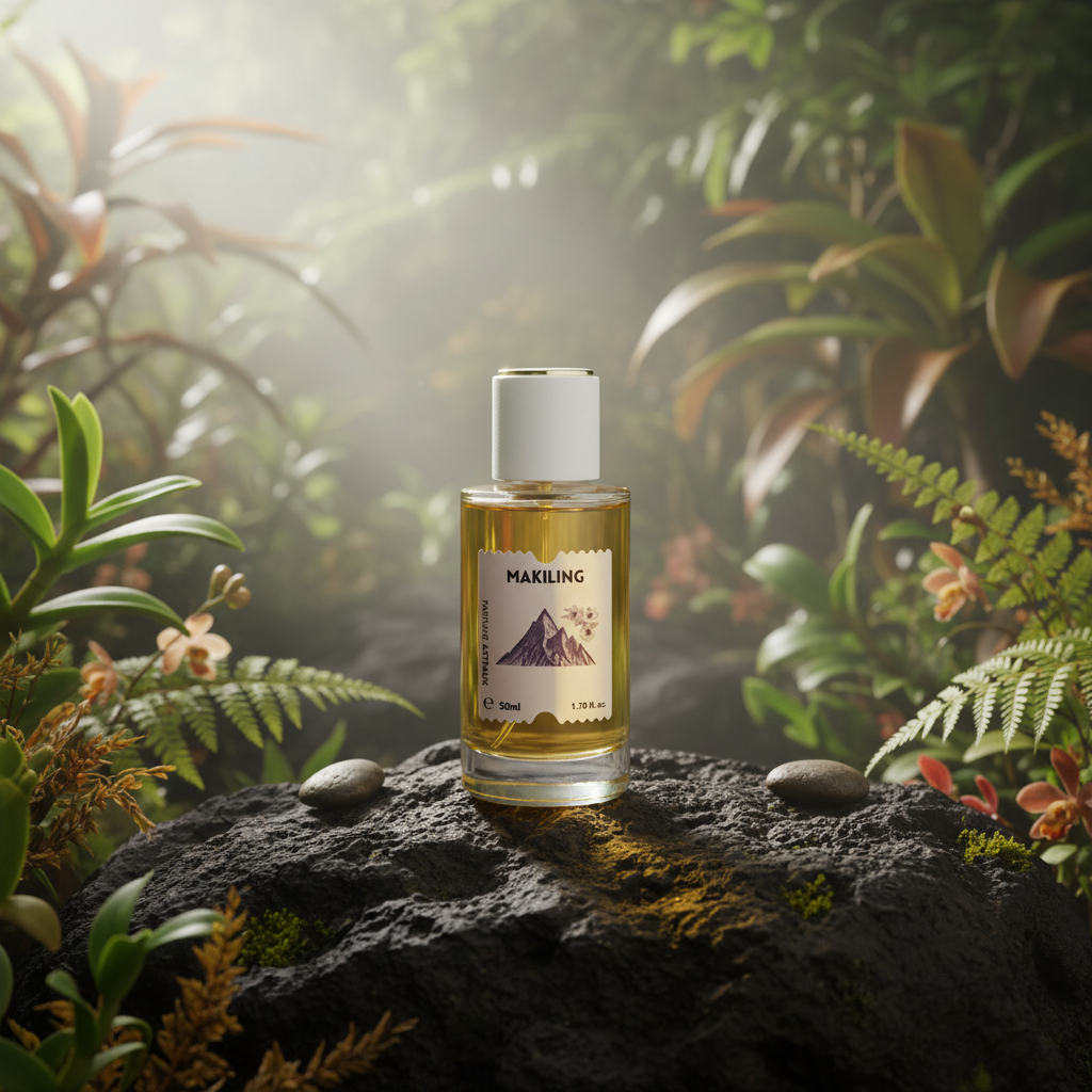 Makiling perfume in realistic mountain setting