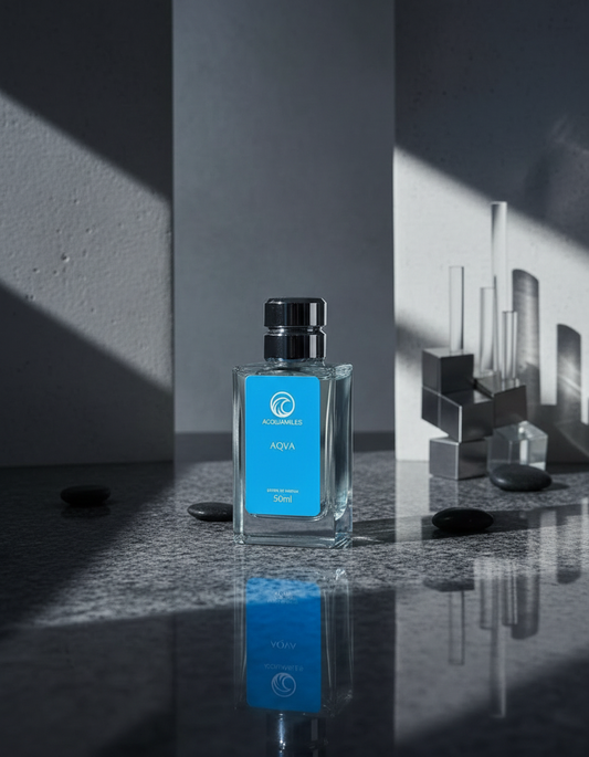 Aqva perfume in modern setting